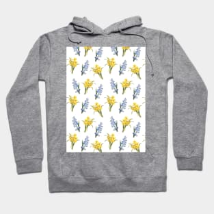 Spring flowers print, pink tee Hoodie